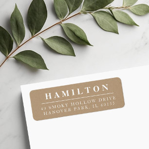 Rücksendeadresse für Monogramme der klassischen Fa