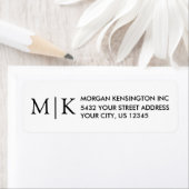 Rücksendeadresse für Monogramme oder Logokombinati (Insitu)