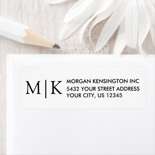 Rücksendeadresse für Monogramme oder Logokombinati (Insitu)