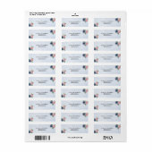 Rücksendeadresse für Navy Blue & Blush Pink (Vorne)