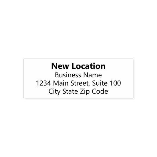 Rücksendeadresse für neue Standortnamen Permastempel (Design)