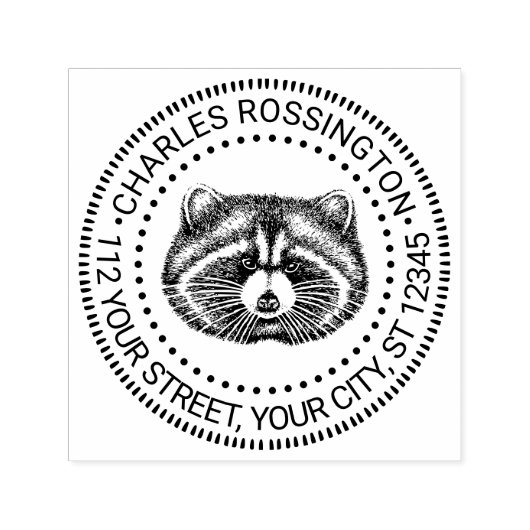 Rücksendeadresse für niedliche Fettablagerungen Permastempel (Design)