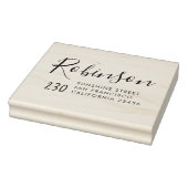 Rücksendeadresse für niedliche handgeschriebene Sk Gummistempel (Stempel)