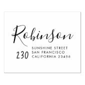 Rücksendeadresse für niedliche handgeschriebene Sk Gummistempel (Prägung)