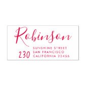 Rücksendeadresse für niedliche handgeschriebene Sk Permastempel (Design)