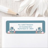 Rücksendeadresse für niedliche Meeresschildkröte (Insitu)