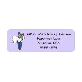 Rücksendeadresse für niedliche neu übersetzte Cart