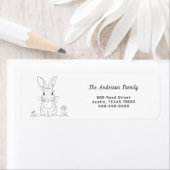 Rücksendeadresse für niedliche Rabbit-Linie (Insitu)