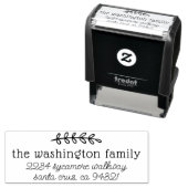 Rücksendeadresse für niedliche Skripte und rustika Permastempel (Beispiel)