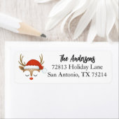 Rücksendeadresse für niedliche Weihnachtsbaum (Insitu)