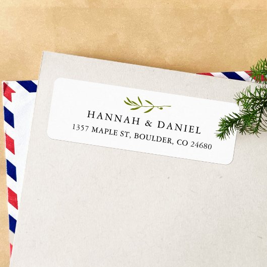 Rücksendeadresse für Olivenzweige