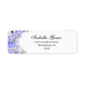 Rücksendeadresse für Periwinkle Blue Floral (Vorne)