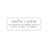 Rücksendeadresse für Personalisierte Paare Permastempel (Design)