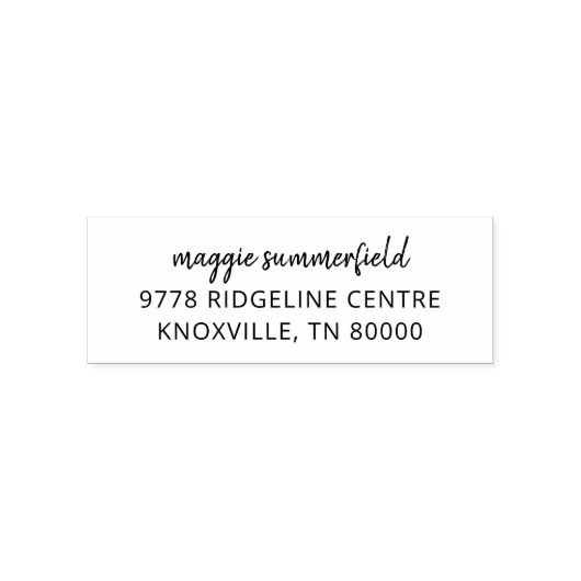 Rücksendeadresse für personalisierte Skriptfirmen Permastempel (Design)