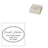 Rücksendeadresse für personalisierte Skriptnamen Gummistempel (Stempel)