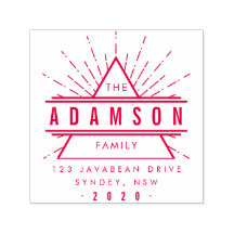 Rücksendeadresse für Red Hipster Triangle