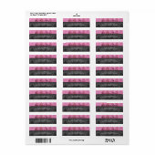 Rücksendeadresse für Rosa und Schwarze Raute (Vorne)