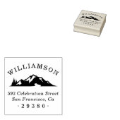 Rücksendeadresse für Rustikale Gebirgsfamilien Gummistempel (Stempel)