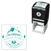 Rücksendeadresse für Rustikale Gebirgsfamilien Permastempel (Beispiel)