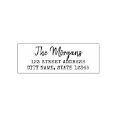 Rücksendeadresse für Schreibmaschine und Skriptfam Permastempel (Design)