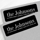 Rücksendeadresse für Schwarz oder andere Farbfamil