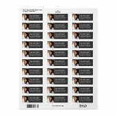 Rücksendeadresse für Schwarzes Foto (Vorne)