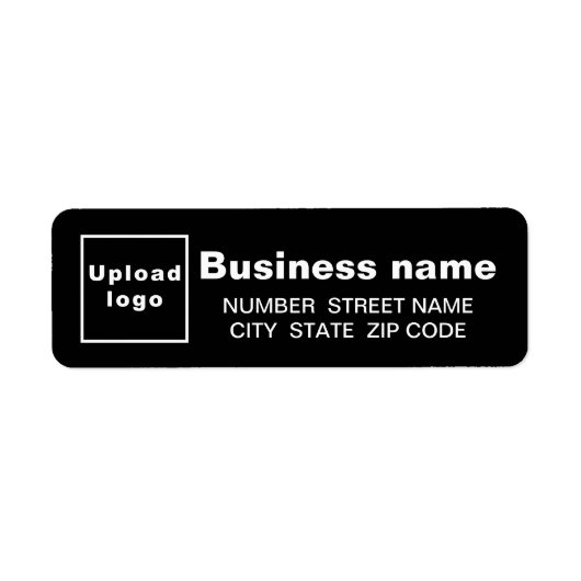 Rücksendeadresse für Schwarzes Unternehmen (Vorne)