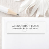 Rücksendeadresse für Skriptmonogramm-Typografie (Insitu)