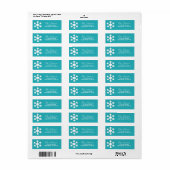 Rücksendeadresse für Snowflake (Vorne)