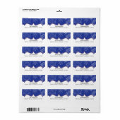 Rücksendeadresse für Snowflake Winter Adressaufkleber (Vorne)