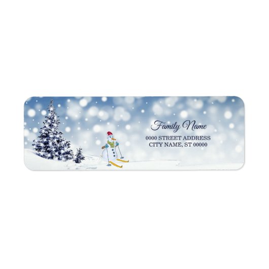Rücksendeadresse für Snowman Holiday (Vorne)