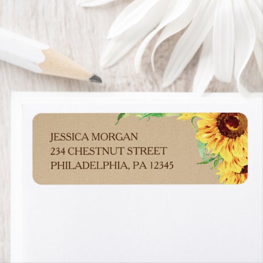 Rücksendeadresse für Sonnenblumen (Insitu)