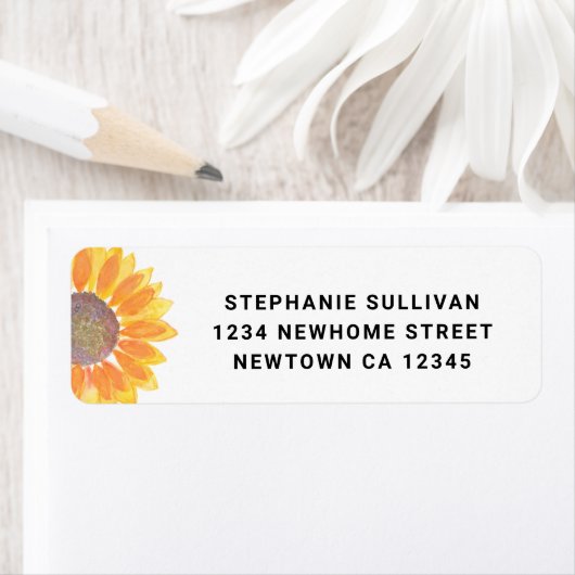 Rücksendeadresse für Sonnenblumen (Insitu)