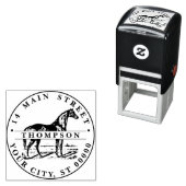 Rücksendeadresse für Stehende Pferde Permastempel (Beispiel)