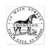 Rücksendeadresse für Stehende Pferde Permastempel (Design)