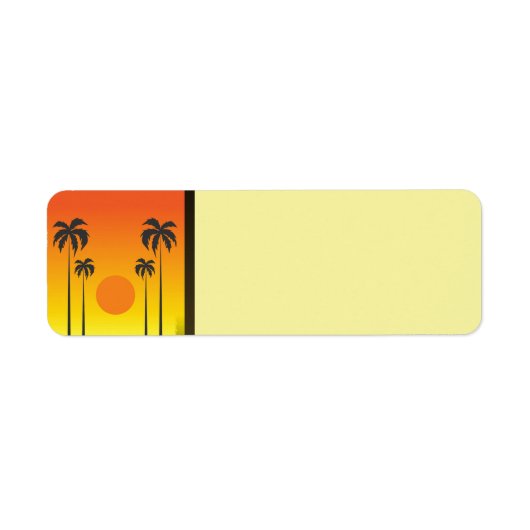Rücksendeadresse für Sunset (Vorne)