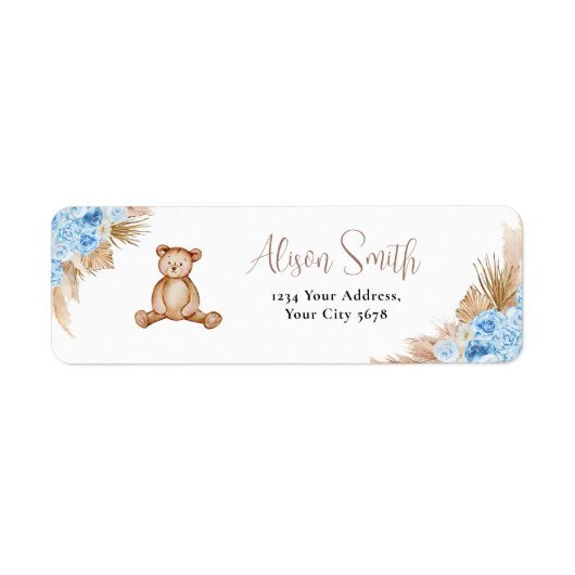 Rücksendeadresse für Teddy Bear (Vorne)