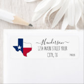 Rücksendeadresse für Texas-Flaggen (Insitu)