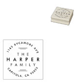 Rücksendeadresse für ultramoderne Typografie Gummistempel (Stempel)