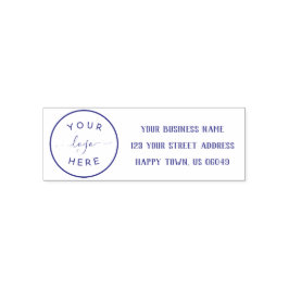 Rücksendeadresse für Unternehmen mit Logo Permastempel