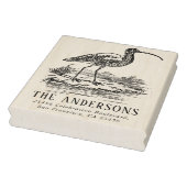 Rücksendeadresse für Vintage Curlew mit benutzerde Gummistempel (Stempel)