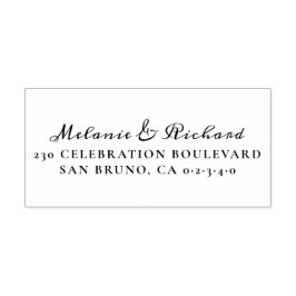 Rücksendeadresse für Vintage Skripteinsätze Gummistempel