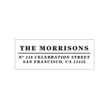 Rücksendeadresse für Vintage Stilfamilie