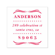 Rücksendeadresse für Vintage Stilfamilie