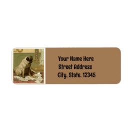 Rücksendeadresse für Vintagen Mops