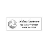 Rücksendeadresse für Volleyball Gummistempel (Prägung)