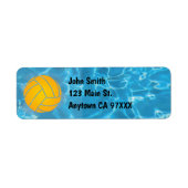 Rücksendeadresse für Wasser-Polo (Vorne)