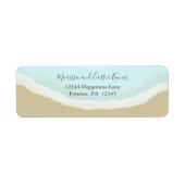 Rücksendeadresse für Wasserfarben am Strand (Vorne)