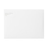 Rücksendeadresse für Wasserfarbenflorale Hochzeite (Vorderseite)