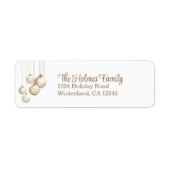 Rücksendeadresse für Weihnachtsschmuck (Vorne)